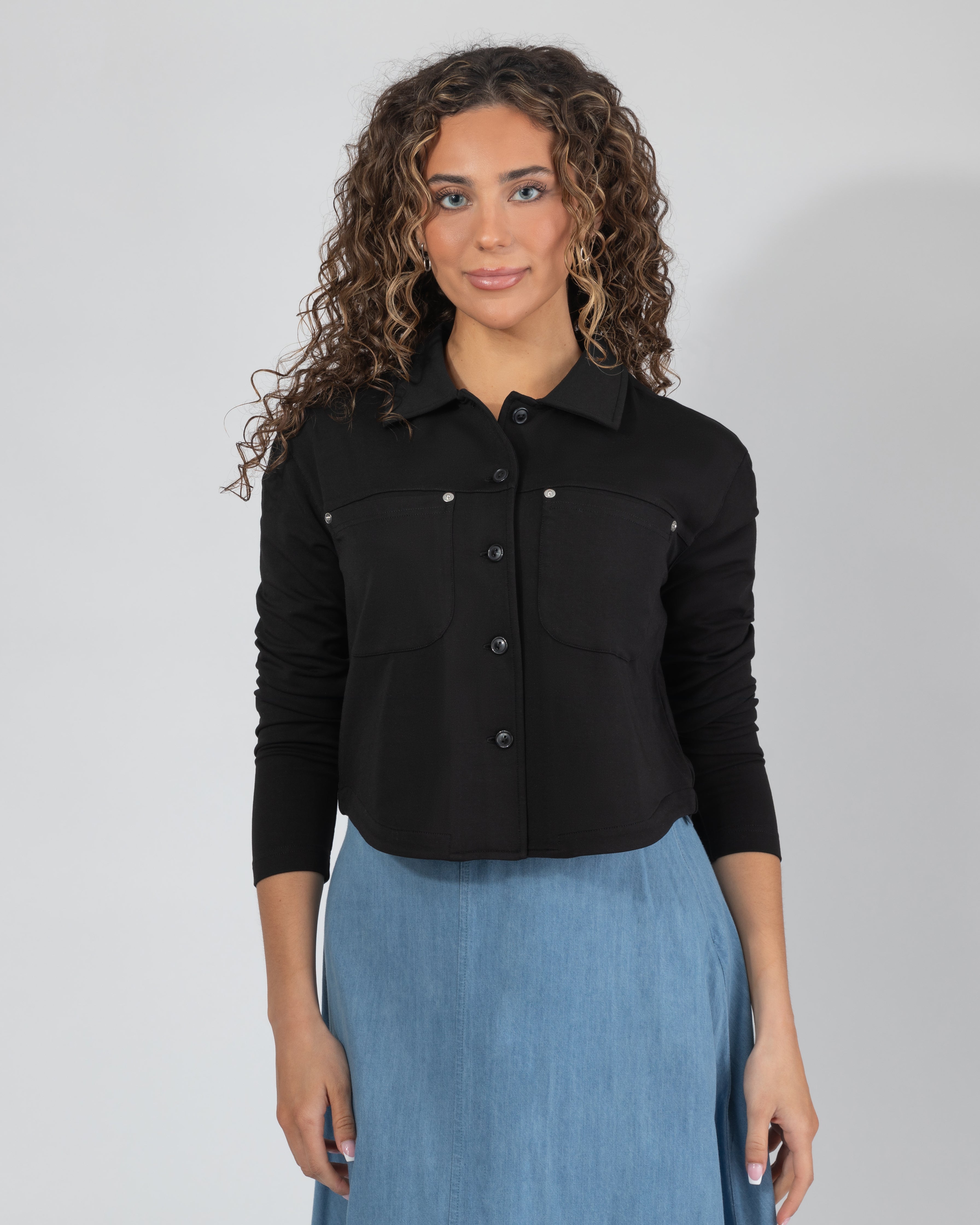 Casual Button-Down Top