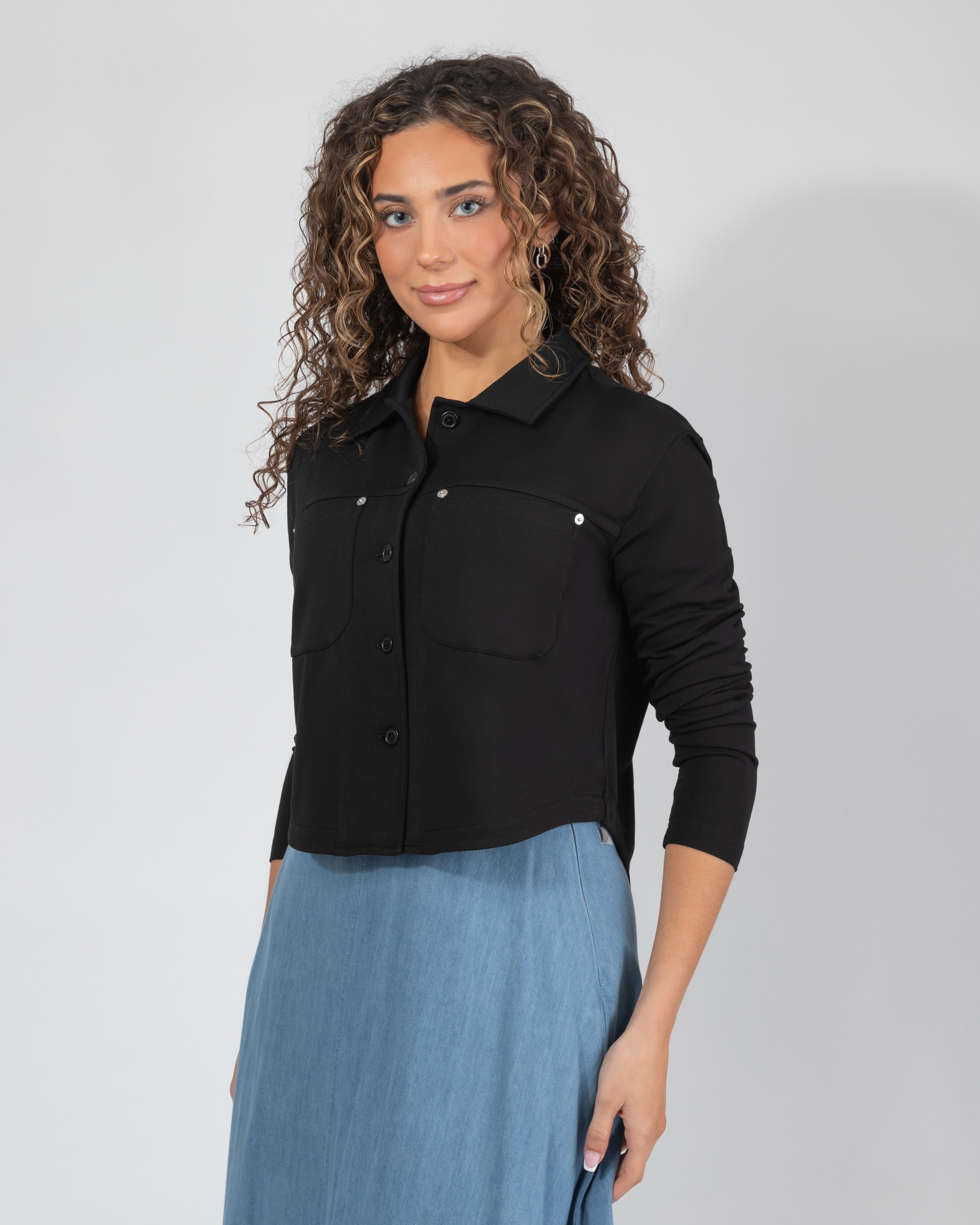 Casual Button-Down Top