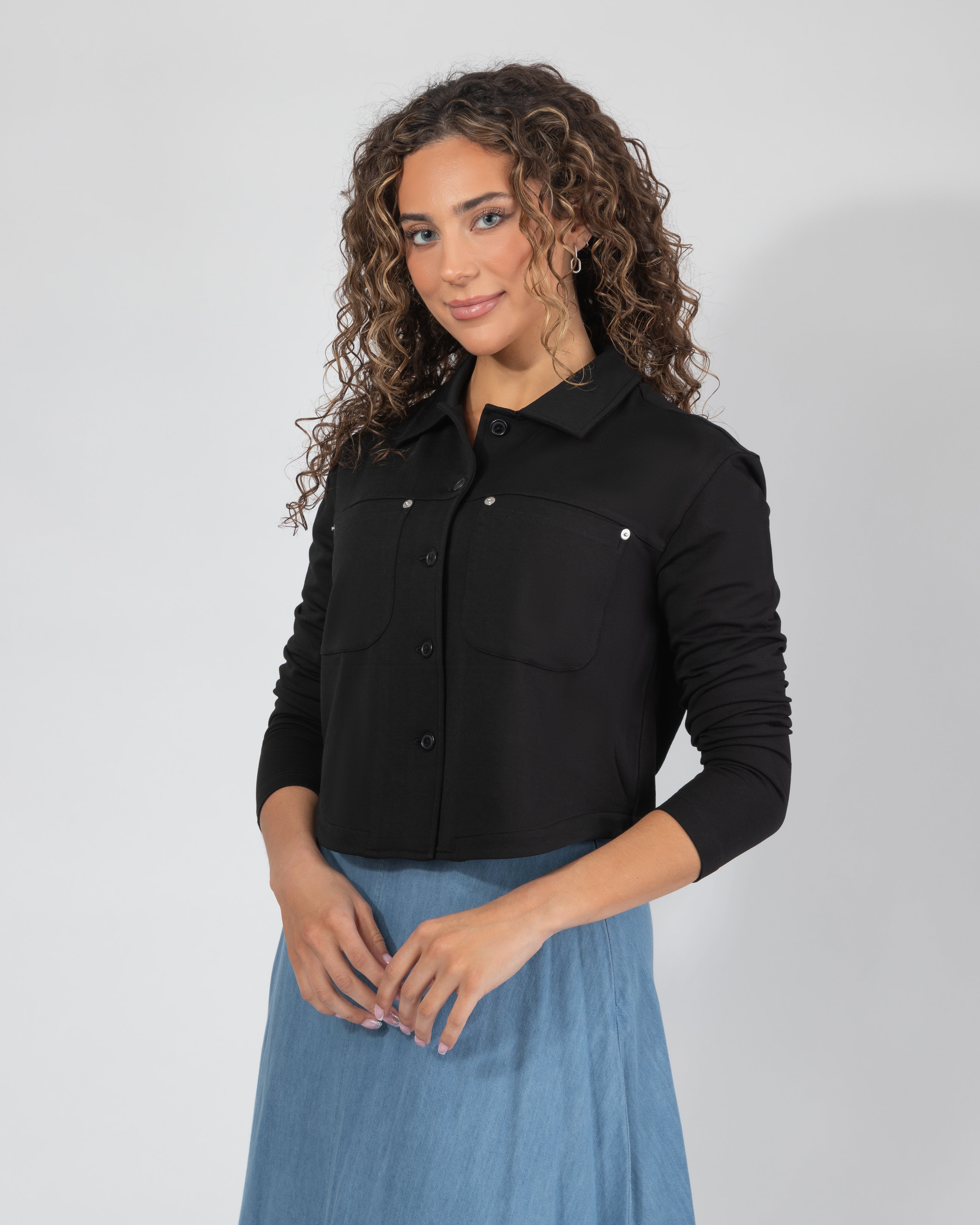 Casual Button-Down Top