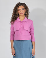 Double Pocket Cropped Polo