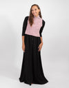 Maxi Dress With Pink Vest