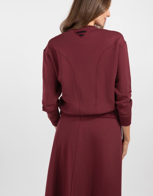 Burgundy Crewneck Sweatshirt