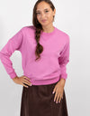 Sweatshirt With Kangaroo Pocket Pink