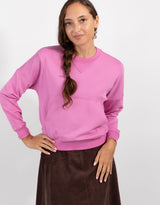 Sweatshirt With Kangaroo Pocket Pink