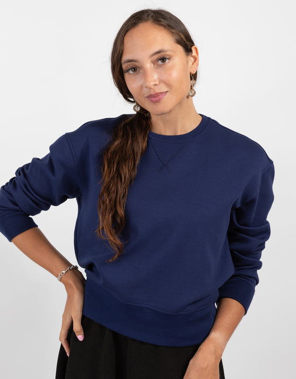 Navy Crewneck Sweatshirt