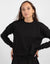 Black Sweatshirt With Side Print