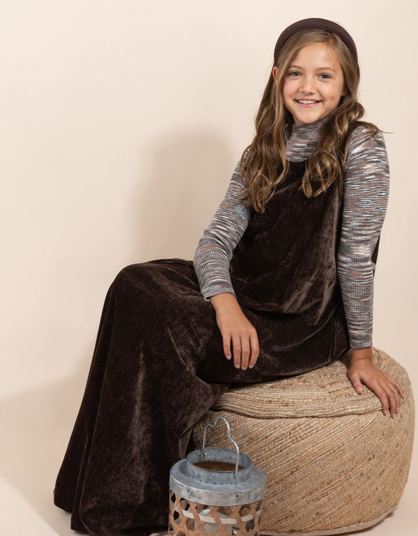 Biane Velour Maxi Brown