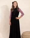 Astrid Velour Maxi Black