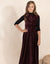 Astrid Velour Maxi Burgundy