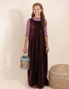 Biane Velour Maxi Burgundy