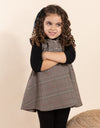 RaeLynn Windowpane Jumper Brown