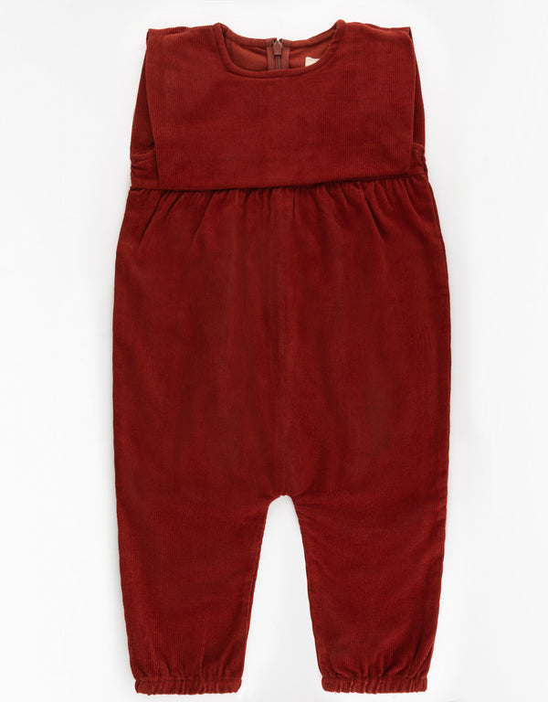 Sienna Baby Romper Rust