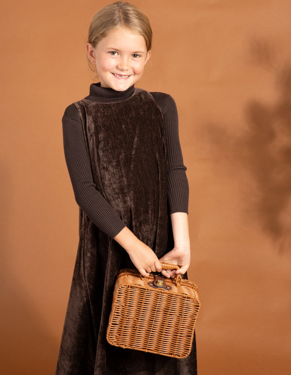 Biane Velour Maxi Brown