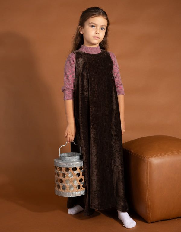 Biane Velour Maxi Brown