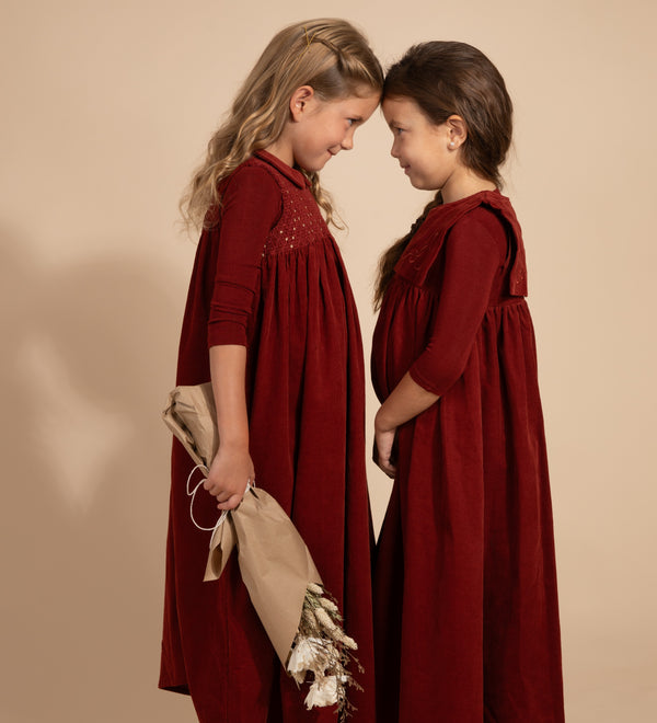 Sienna Smocked Maxi Rust