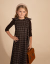 RaeLynn Windowpane Maxi Brown
