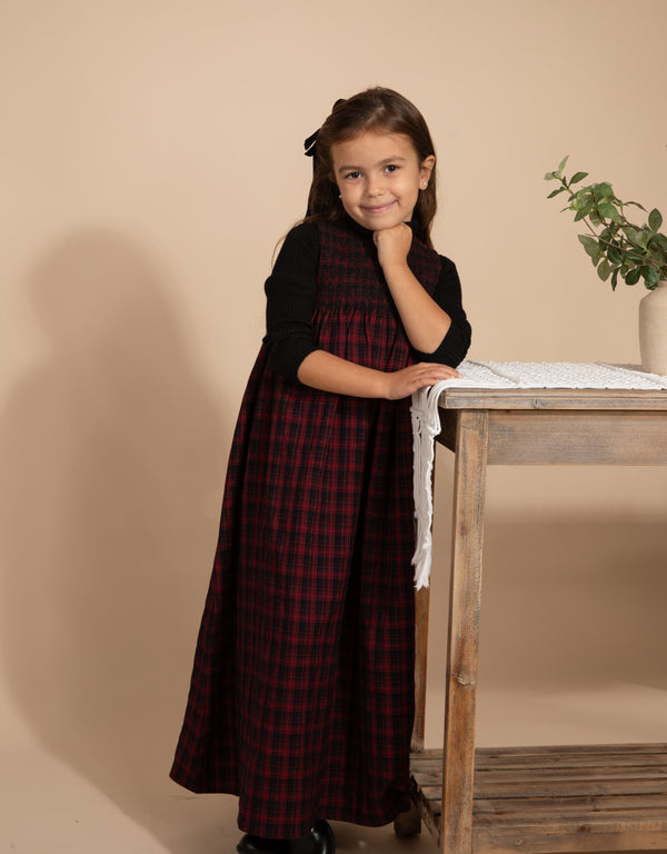Tartan Plaid Maxi Red
