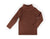 Brown Rib Turtle Neck