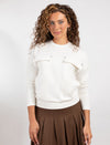 Ivory Long-Sleeve Top With Four Pockets