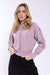 Lilac Raw Seams Sweatshirt