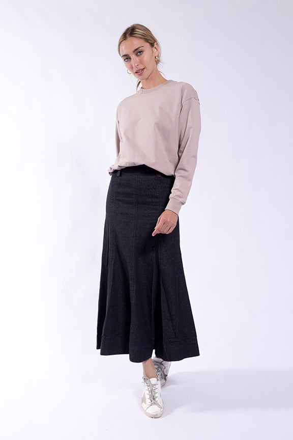 Mauve Embossed Back Sweatshirt