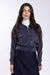 Navy Elastic Bottom Quarter Zip Sweatshirt
