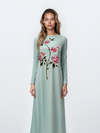 Green Floral Nightgown