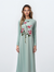 Green Floral Nightgown