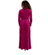 Ultra Soft Plush Velour Belted Shawl Collar Wrap Robe Rose Pink