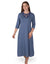 Soft Nightshirt with Lace Keyhole Trim Sky