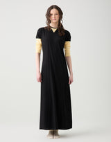 Pull On Sweatshirt Style Nightgown Yellow