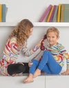 Pima Cotton Kaleidoscope Kids Tunic Pajamas Legging Set Pink Combo