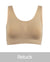 Retuck Seamless Sports Bra for Women Nude
