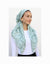 Sage Dainty Vines Classic Pre-Tied Headscarf with Velvet Grip
