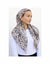 Snake Skin Classic Pre-Tied Headscarf with Velvet Grip
