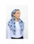 Grey Stars Classic Pre-Tied Headscarf with Velvet Grip