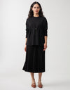 Oversized SuperSoft Jersey Top with Front Drawstring Green