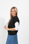 Von Bon Relaxed Top Black
