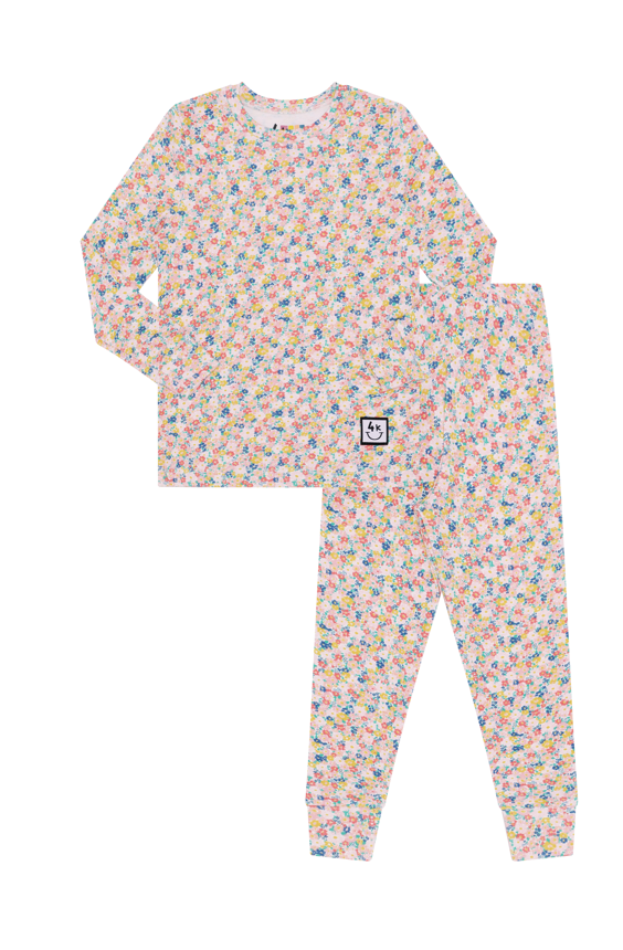 Pima Cotton Meadow Kids Pajama Set