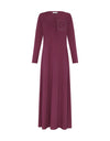 Crimson Pocket Button Down Nightgown Plum
