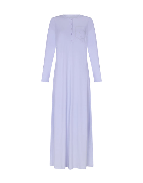 Crimson Pocket Button Down Nightgown