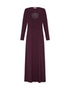 Dark Plum Rose Nursing Nightgown