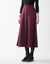 34" Ponte Center Seamed Skirt Burgundy