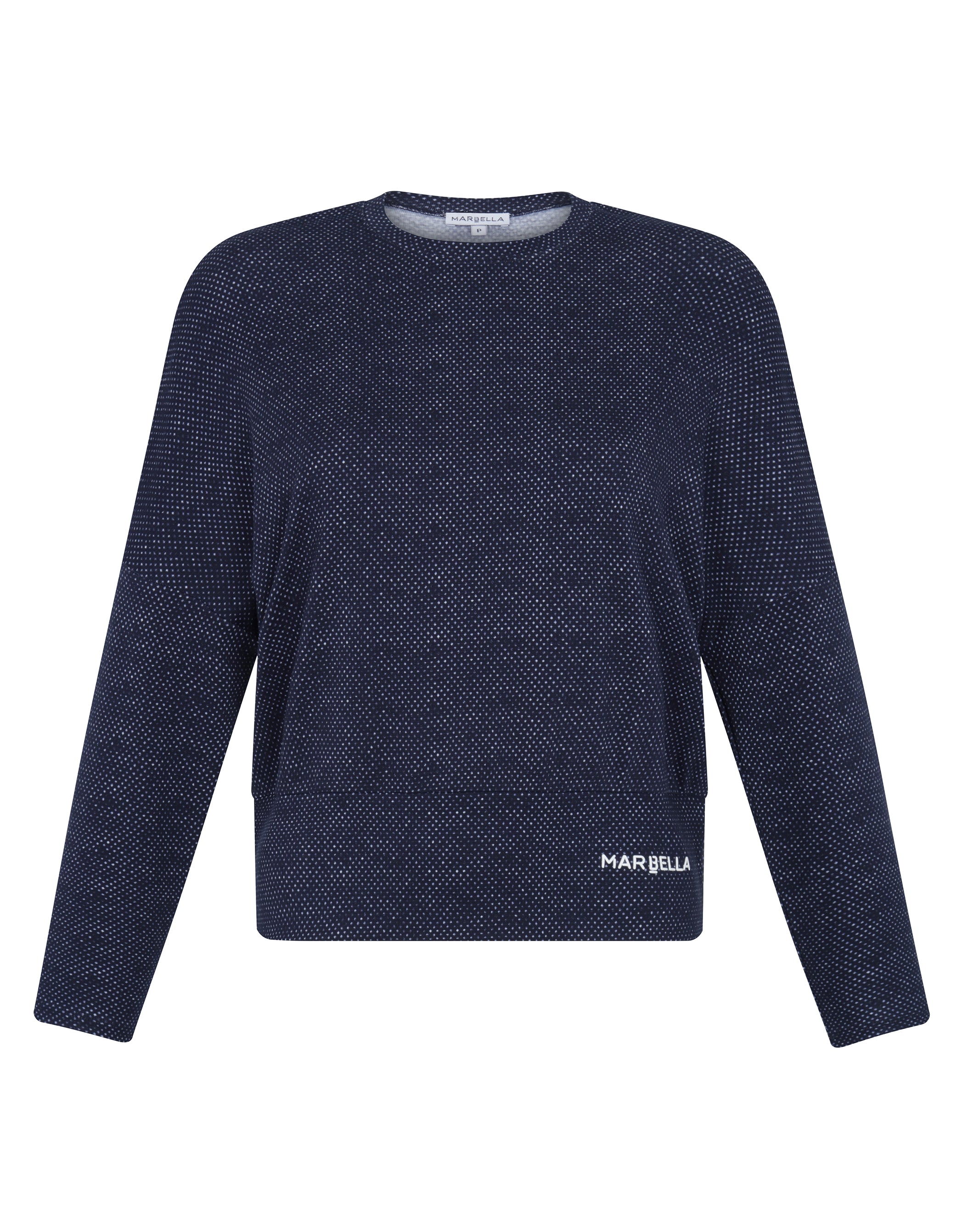 Navy Dot Top