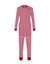 Striped Pima Cotton Kids Tunic Pajamas Legging Set With Sprinkled Heart Red