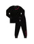 Hearts In A Row Plush Velour Kids Pajamas Legging Set Black Red