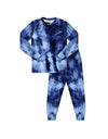 Pima Cotton Kids Pajamas Legging Playwear Set Denim Wash Blue