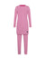 Pima Cotton Kids Tunic Pajamas Legging Set Stitched Seam Burgundy Pink