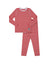 Pima Cotton Kids Pajamas Legging Playwear Set with Stitched Seams Red Pink