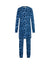 Pima Cotton Kids Tunic Pajamas Legging Set Flower Puffs Blue